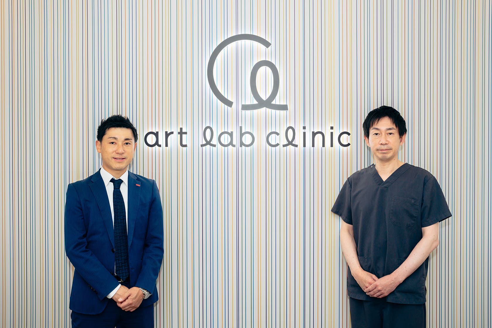 アートラボクリニック渋谷 太田岳晴院長とアットクリニック担当者